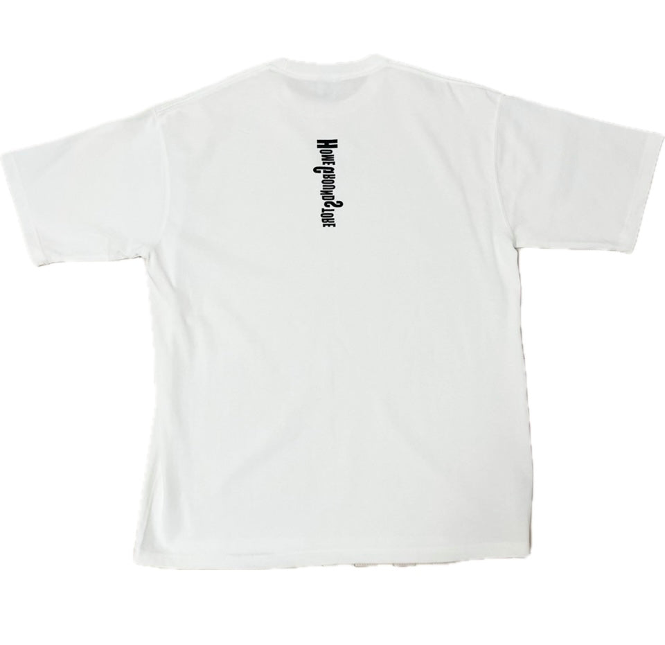 hgsマグナムウエイト ビッグシルエットTシャツ・バックプリント / hgs008