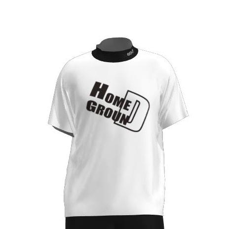 HOME GROUND STORE× Golf 2024 ハイネック半袖Tシャツ・ホワイト/hgs G003